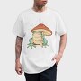 Frog Mushroom Umbrella Cottage Core, Tricou Barbati (Unisex)