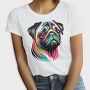 Pop Art Pug Dog, Tricou Femei