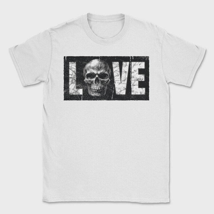 Love Skull, Tricou Barbati (Unisex)