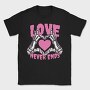 Love Never Ends Skeleton, Tricou Barbati (Unisex)