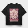 Skeleton Gardener Tarot Card Greenskeeper, Tricou Oversize Barbati (Unisex)