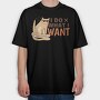 Do What I Want Funny Cat Sunglasses Creators Ep, Tricou Oversize Barbati (Unisex)