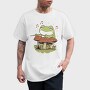 Frog Playing Drums Mushroom, Tricou Barbati (Unisex)