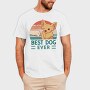 Dog And Human Retro Sunset Best Ever, Tricou Barbati (Unisex)