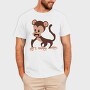 Chibi Monkey Fun, Tricou Barbati (Unisex)