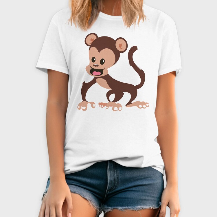 Chibi Monkey Fun, Tricou Barbati (Unisex)