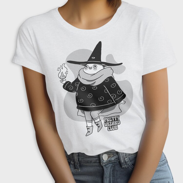 Happy Cartoon Wizard Pretty Club, Tricou Femei