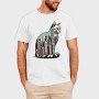 Chicago Skyline Cat, Tricou Barbati (Unisex)