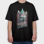 Llama Birthday Party, Tricou Oversize Barbati (Unisex)