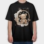 Twinkle Bear Nestle, Tricou Oversize Barbati (Unisex)