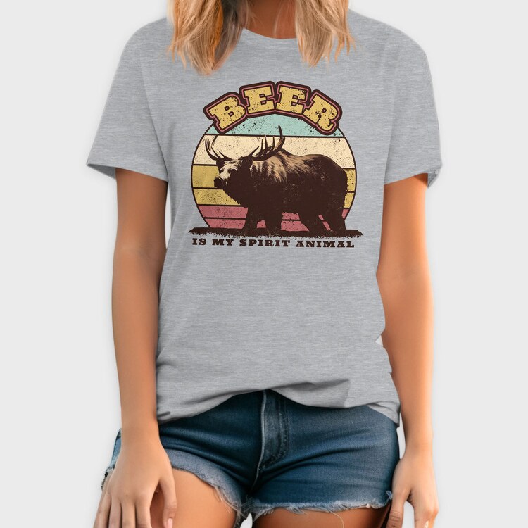 Beer Spirit Animal, Tricou Barbati (Unisex)