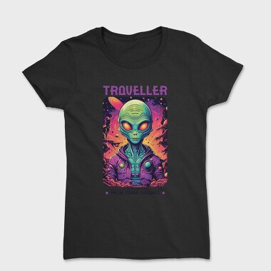 Colorful Alien Traveler Trend, Tricou Femei