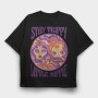Happy Hippie Girls 60 S Stay Trippy, Tricou Oversize Barbati (Unisex)