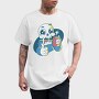 Skeleton Reaper Drinking Grim Coffee, Tricou Barbati (Unisex)