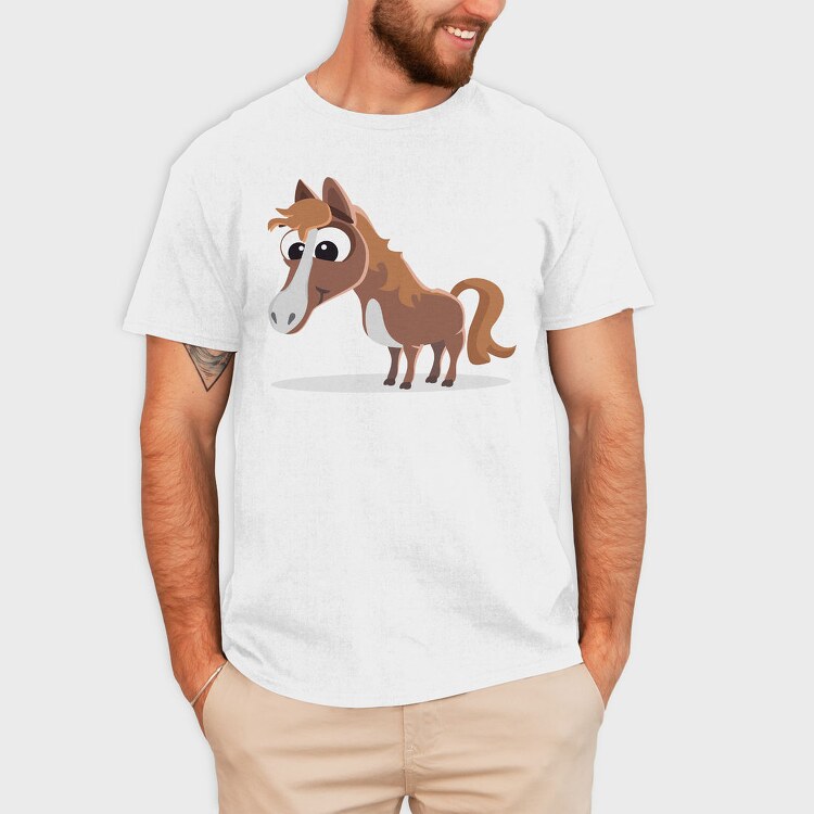 Happy Horse Stroll, Tricou Barbati (Unisex)