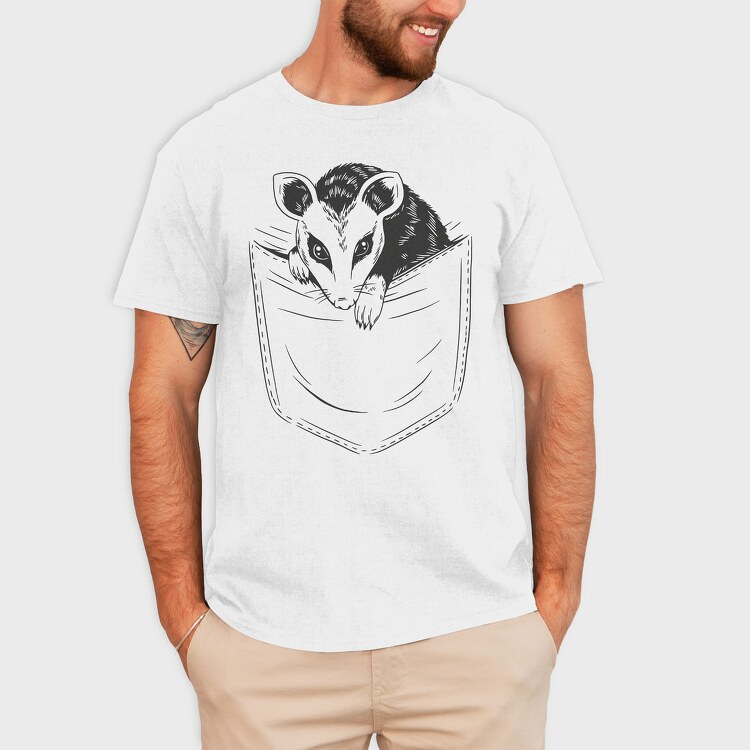 Possum Pocket, Tricou Barbati (Unisex)