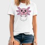 Happy Pocket Axolotl Animal, Tricou Barbati (Unisex)