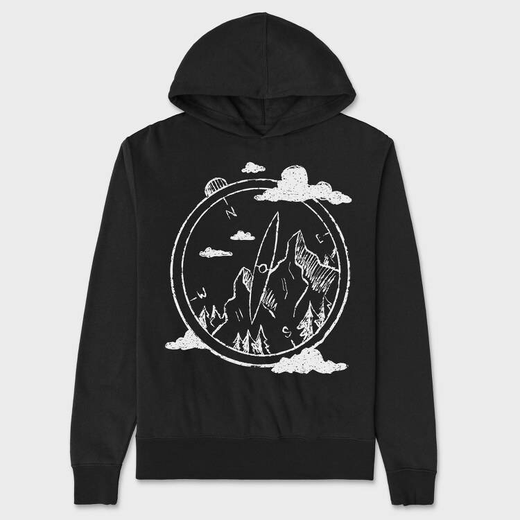 Compass Mountains, Hanorac Oversize Barbati (Unisex)