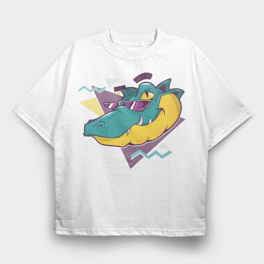 Cool Alligator, Tricou Oversize Barbati (Unisex)