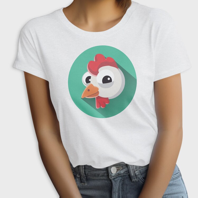 Chicken Icon Art, Tricou Femei
