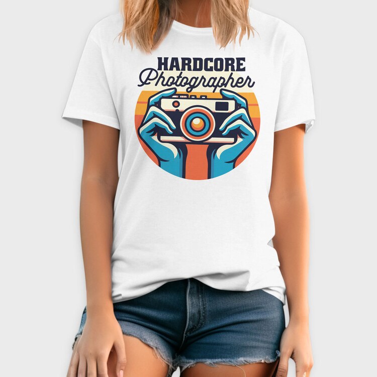 Hardcore Photographer, Tricou Barbati (Unisex)