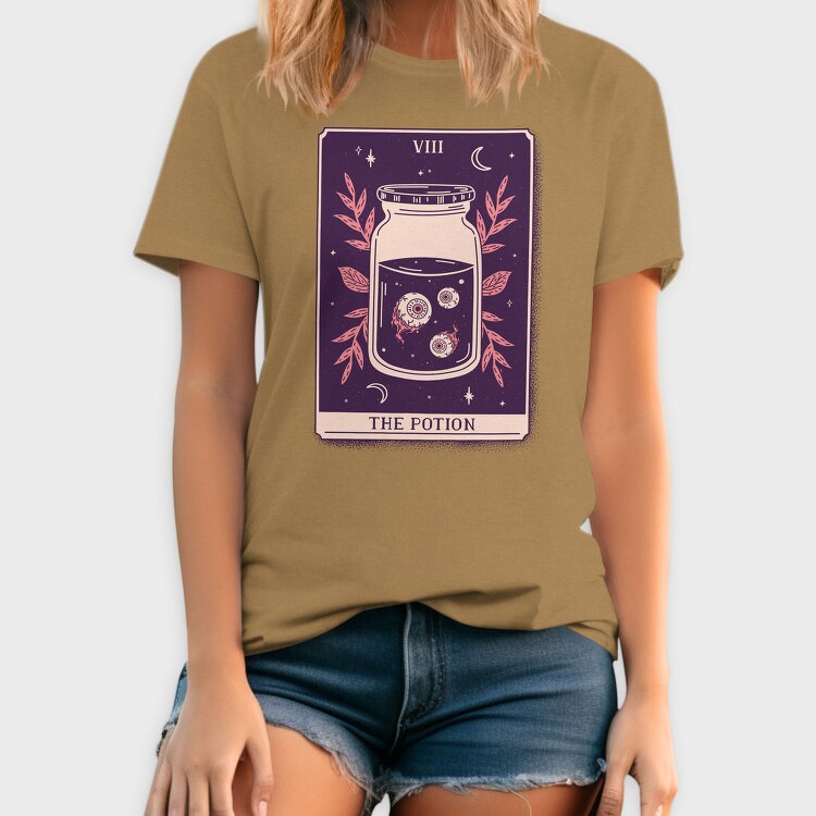 Potion Mystical Tarot Card 08, Tricou Barbati (Unisex)