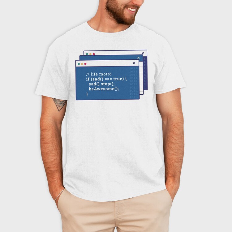 Funny Coding Computer Screen, Tricou Barbati (Unisex)