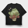 Froggy Mushroom, Tricou Oversize Barbati (Unisex)