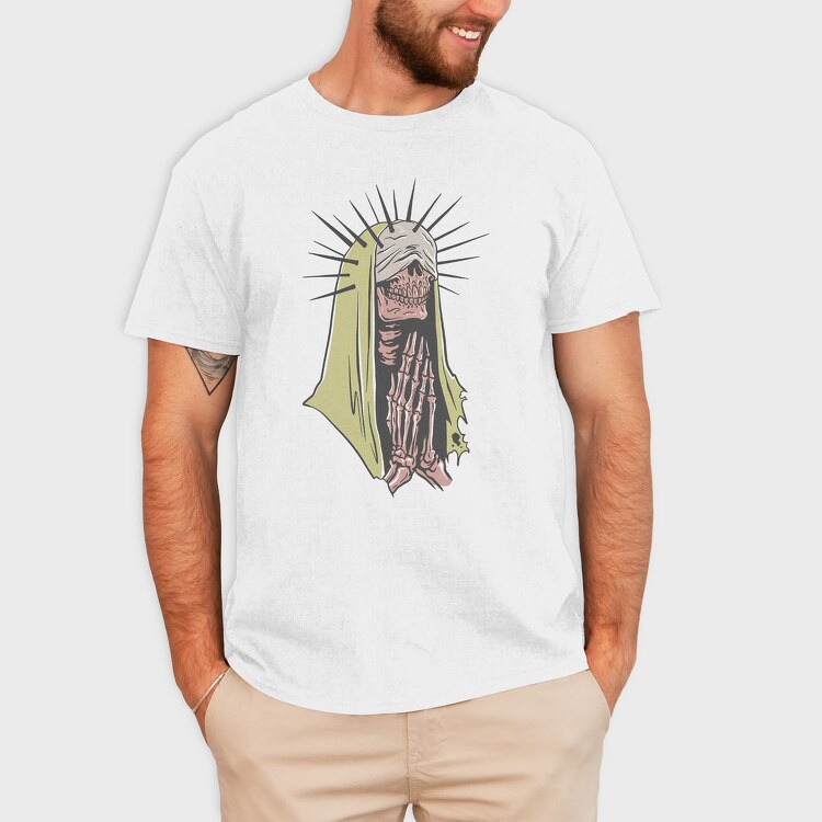 Skeleton Veil Prayer, Tricou Barbati (Unisex)