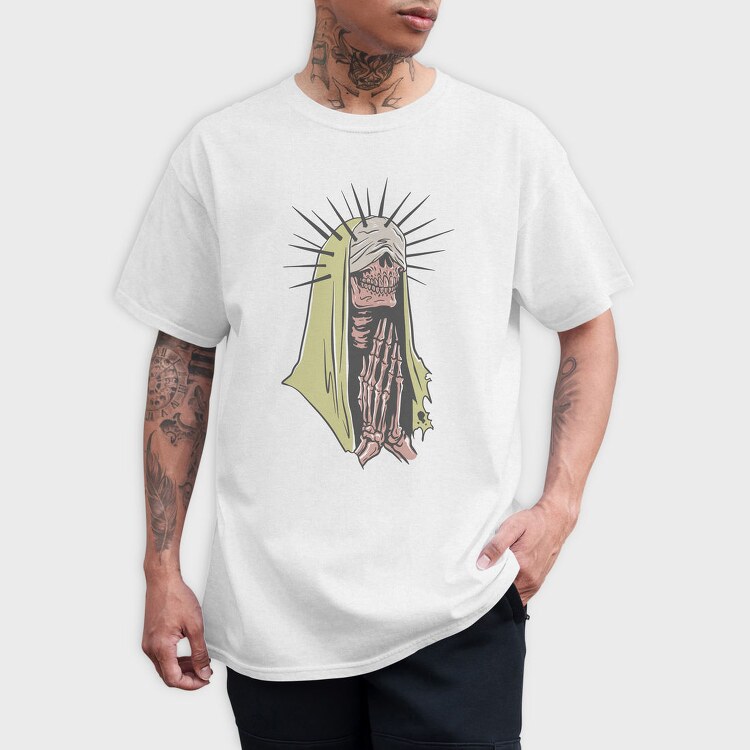 Skeleton Veil Prayer, Tricou Barbati (Unisex)