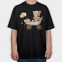 Vintage Bear Buggy, Tricou Oversize Barbati (Unisex)