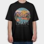 Vintage Mountain Escape, Tricou Oversize Barbati (Unisex)
