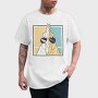 Chicken Wearing Sunglasses, Tricou Barbati (Unisex)