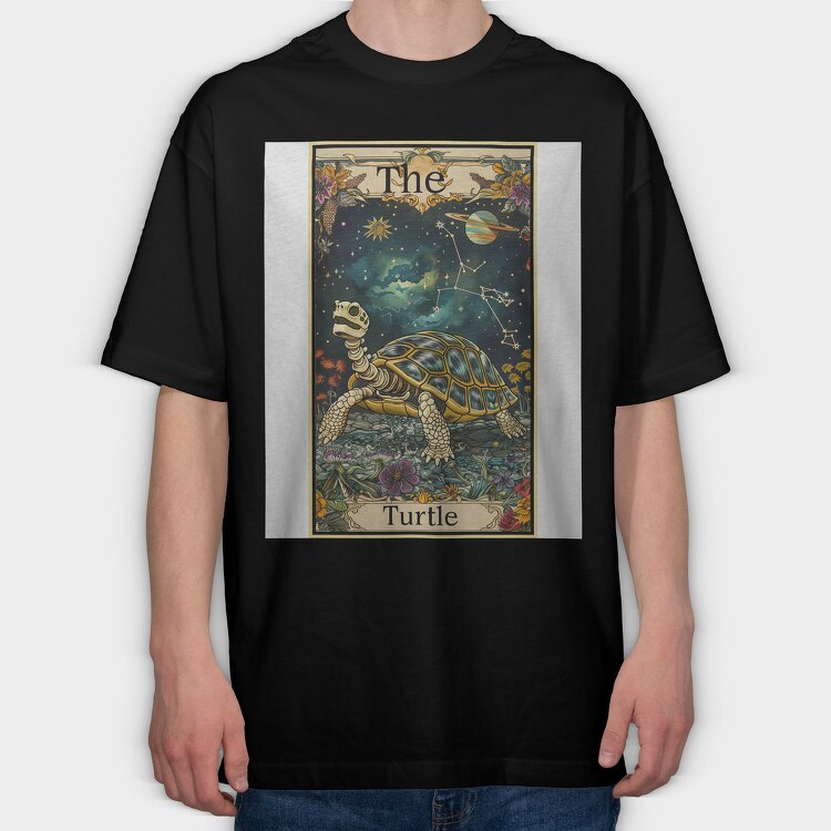 Turtle Nature 98070343, Tricou Oversize Barbati (Unisex)