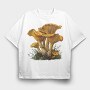 Vintage Mushroom Fairy, Tricou Oversize Barbati (Unisex)