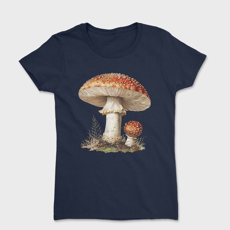 Vintage Mushroom Mystic, Tricou Femei