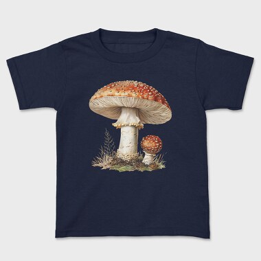 Vintage Mushroom Mystic, Tricou Copii