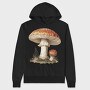 Vintage Mushroom Mystic, Hanorac Oversize Barbati (Unisex)