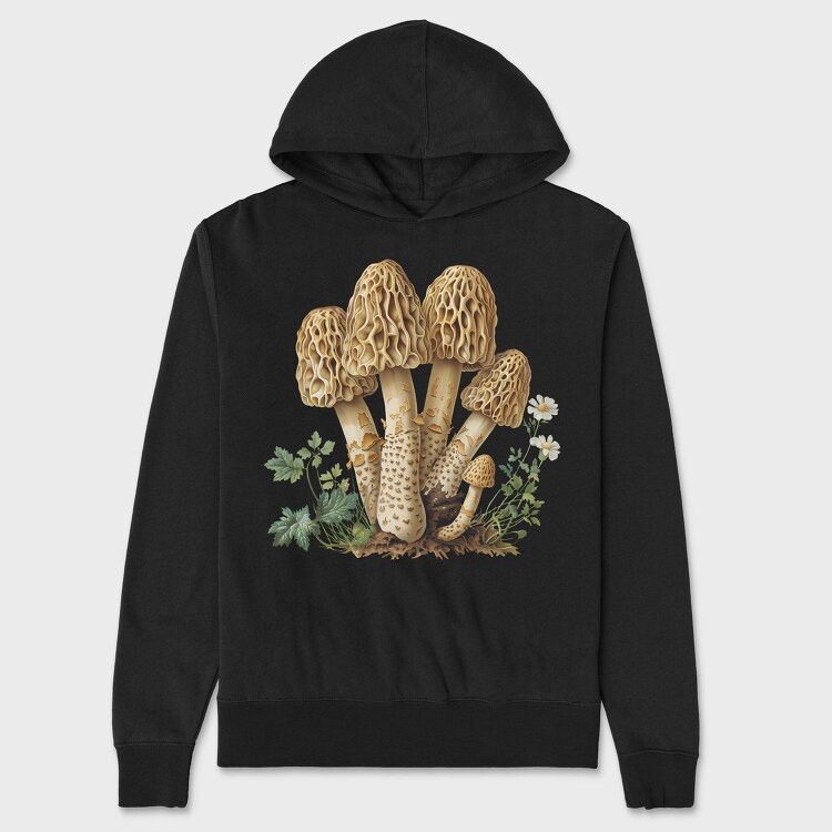 Vintage Mushroom Set, Hanorac Oversize Barbati (Unisex)