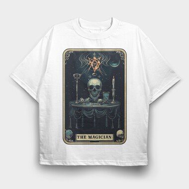Vintage Mystical Skeleton, Tricou Oversize Barbati (Unisex)