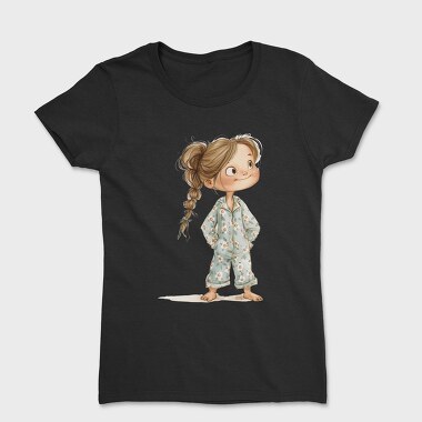 Vintage Pajama Girl, Tricou Femei