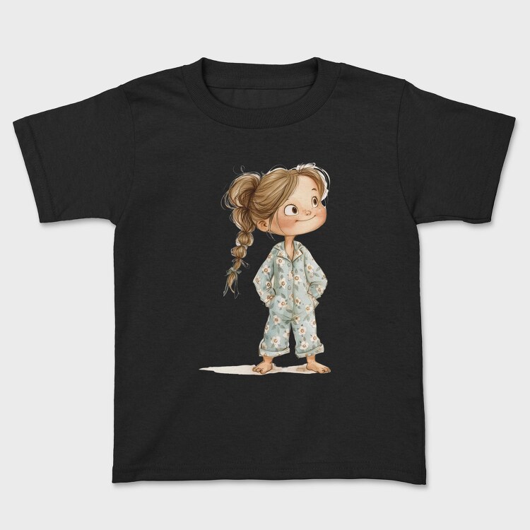 Vintage Pajama Girl, Tricou Copii