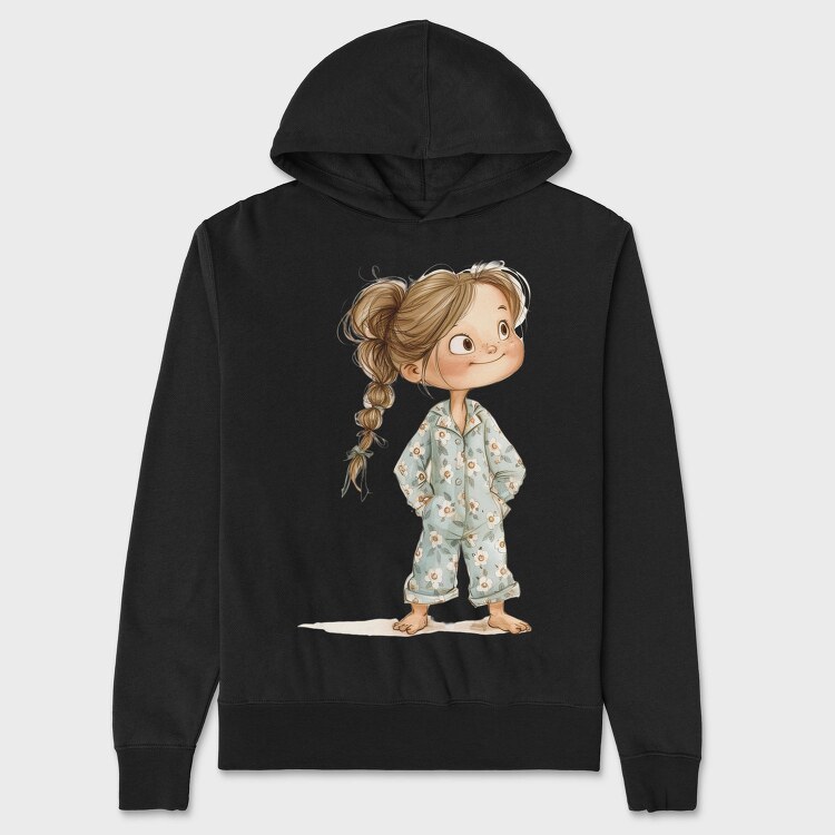 Vintage Pajama Girl, Hanorac Oversize Barbati (Unisex)