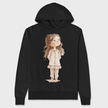 Vintage Pink Girl, Hanorac Oversize Barbati (Unisex)