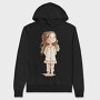 Vintage Pink Girl, Hanorac Oversize Barbati (Unisex)