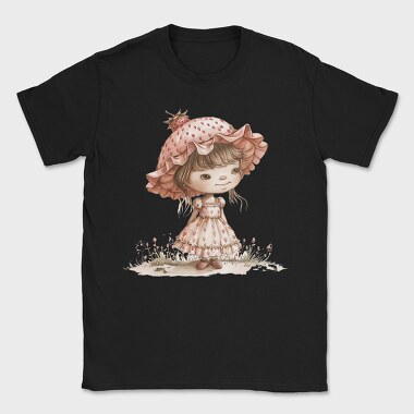 Vintage Strawberry Girl, Tricou Barbati (Unisex)