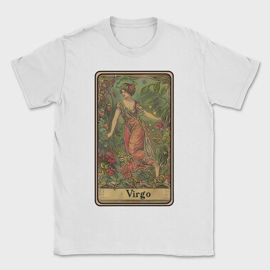 Vintage Tarot Virgo, Tricou Barbati (Unisex)