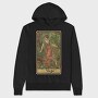 Vintage Tarot Virgo, Hanorac Oversize Barbati (Unisex)