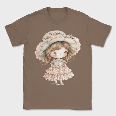 Vintage Village Girl, Tricou Barbati (Unisex)