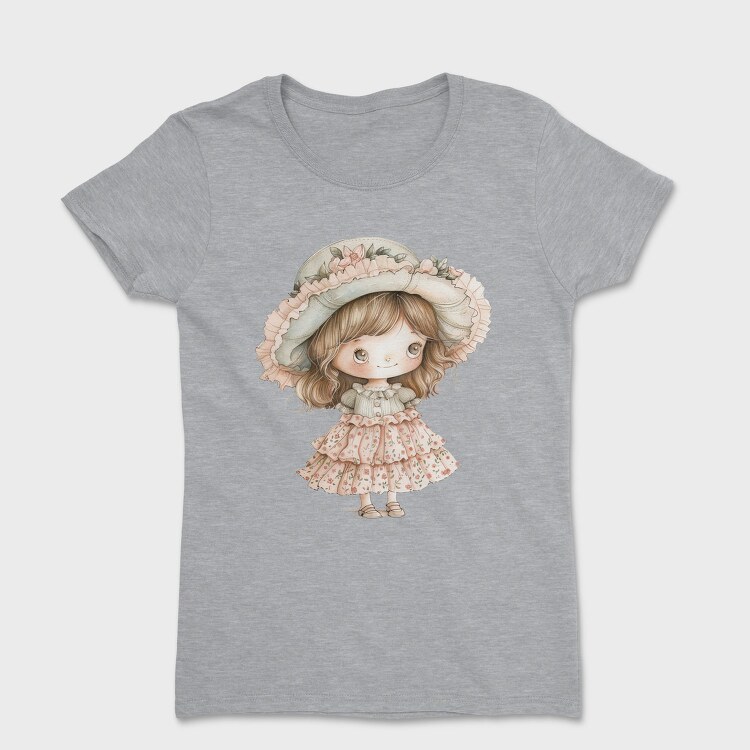 Vintage Village Girl, Tricou Femei
